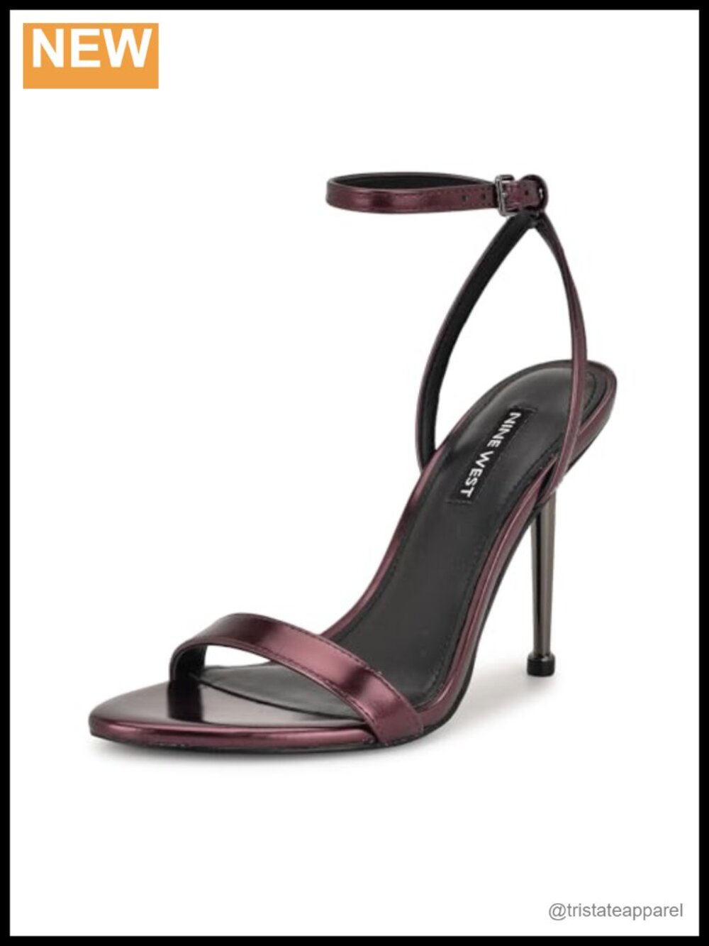 Nine West Reina Heeled Sandals Faux Leather Stiletto